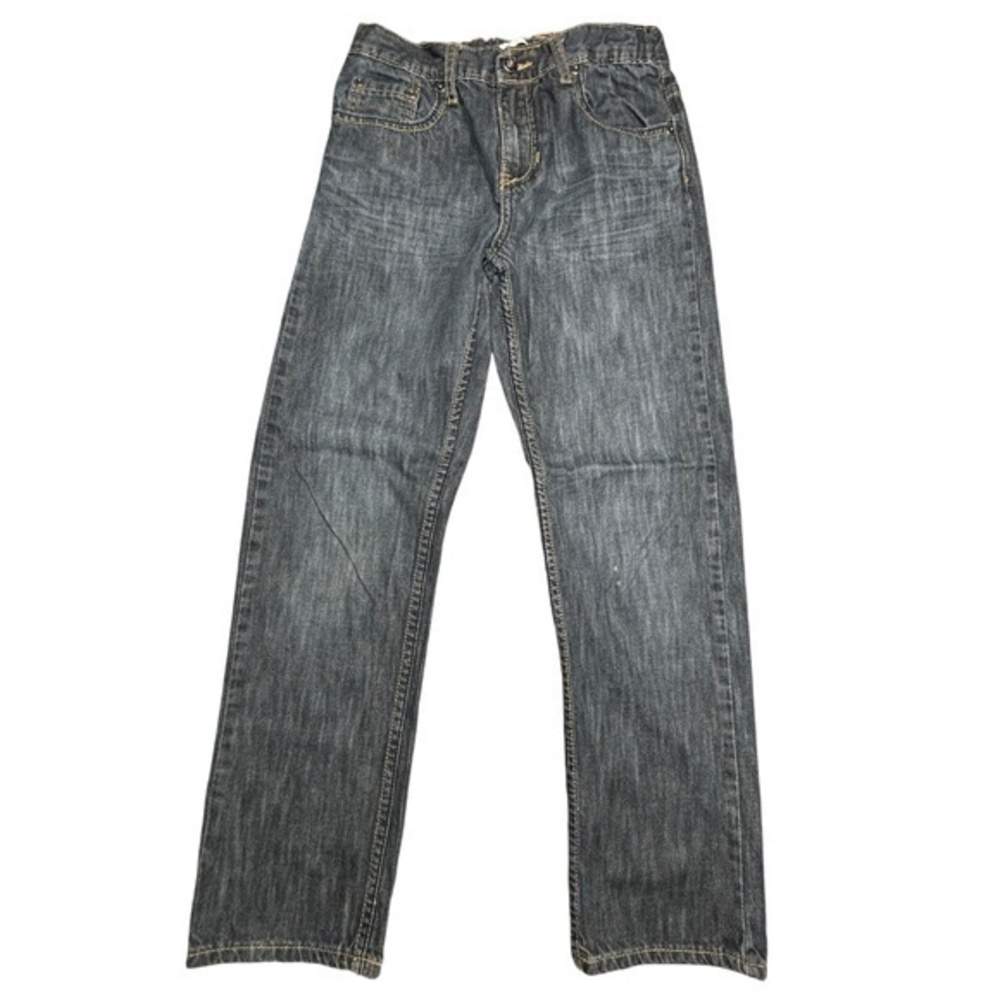 Route 66 Boys Jeans Size 14 Dark Wash Denim Blue Slim Straight Jeans